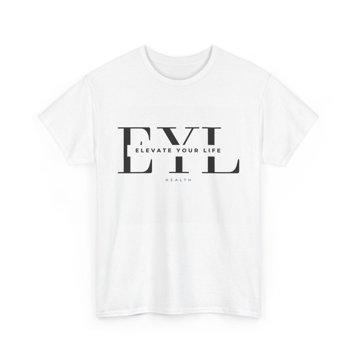 Elevate Your Life Unisex Heavy Cotton Tee - Health & Wellness Graphic T-Shirt
